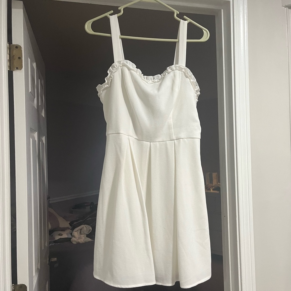 white dillards party dress